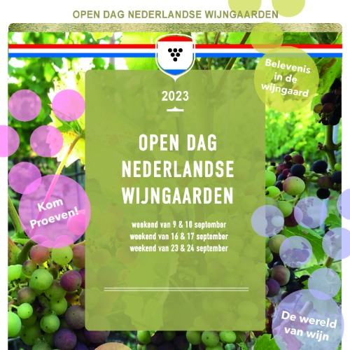 Persbericht: Nederlandse Wijngaarden Open Dagen 2023